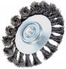 Hardened Conical Braided Disc Brush 4" 100Mm