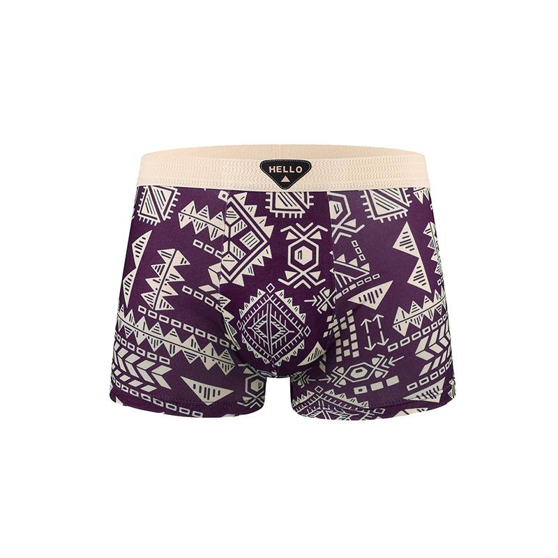 American Retro Summer Boxer Briefs: Skin-Friendly, Breathable, Comfortable Youth Men's Underwear