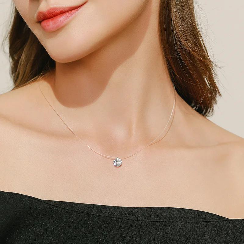 New Minimalist Pendant Women's Necklaces Cross Leaf Silver Color Knot Design Female Neck Jewelry Infinity Multilayers Collares