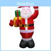 Versatile Christmas Venue Prop 1.5m Inflatable Santa Claus Air Model With Lights Polyester Material
