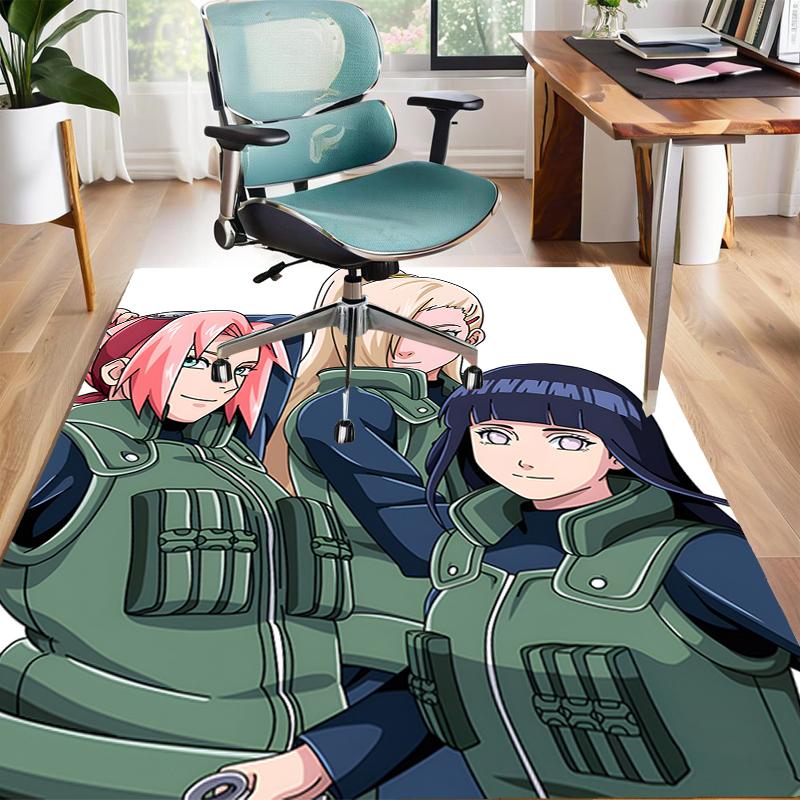 1pc NARUTO Design Area Rug - Non-Slip, Soft & Cozy Floor Mat for Living Room, Bedroom, Office - Indoor/Outdoor Decorative Carpet