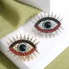Rhinestone Office Brooch Badge Eye Shaped Pin Fashion Accessory for Parties Trendy Gifts Jewelry