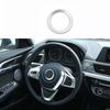 Matte Silver 2016-21 Car Steering Wheel Horn Ring Fit For BMW X1 F48 Cover Panel