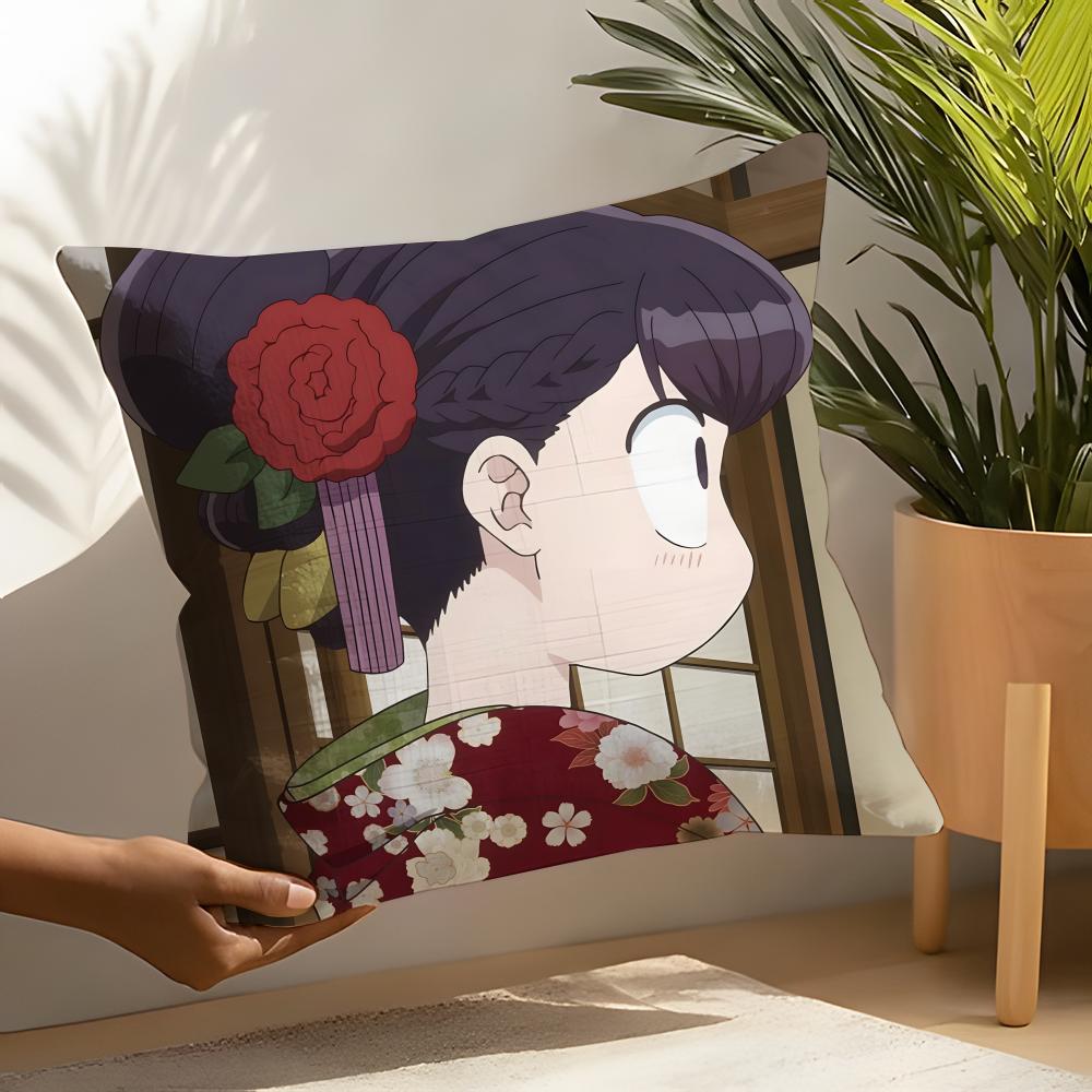

Komi Cant CCommunicateS Pillow Case Home Living Room Decoration Linen Pillow Cases Cushion Cover 30X30cm