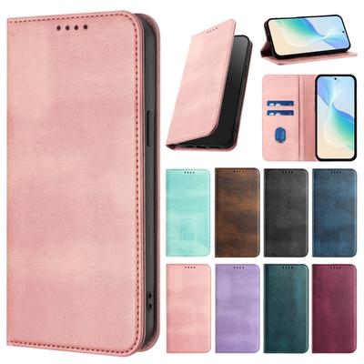 Für Motorola Moto G85 G75 G55 G35 G15 G84 G64Y G54 G34 G24 G14 G04 Retro Leder Magnetisch 2 Visitenkartenhalter Brieftasche Flip Cover
