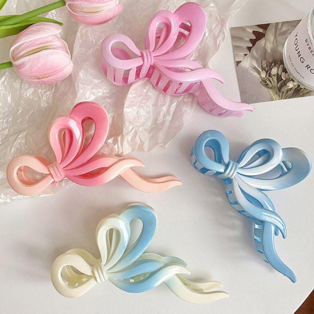

Butterfly Shape Butterfly Hair Grab Clip Plastic Large Shark Clip Hair Fixation Style A