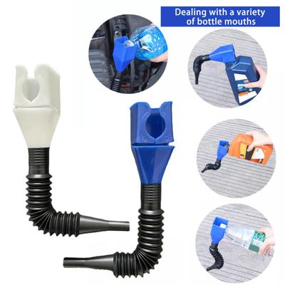 2 pezzi retrattili imbuti per carburante automatici pieghevoli altamente compatibili imbuti per rifornimento di carburante addensati per olio motore auto-guida strumento di emergenza