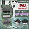 Baofeng UV 9R Pro V2 Walkie Talkie à Prova d'Água IP68 Carregador Tipo-C Tri-Potência Banda Dupla Rádio Ham CB Rádio Bidirecional do UV 9R Plus