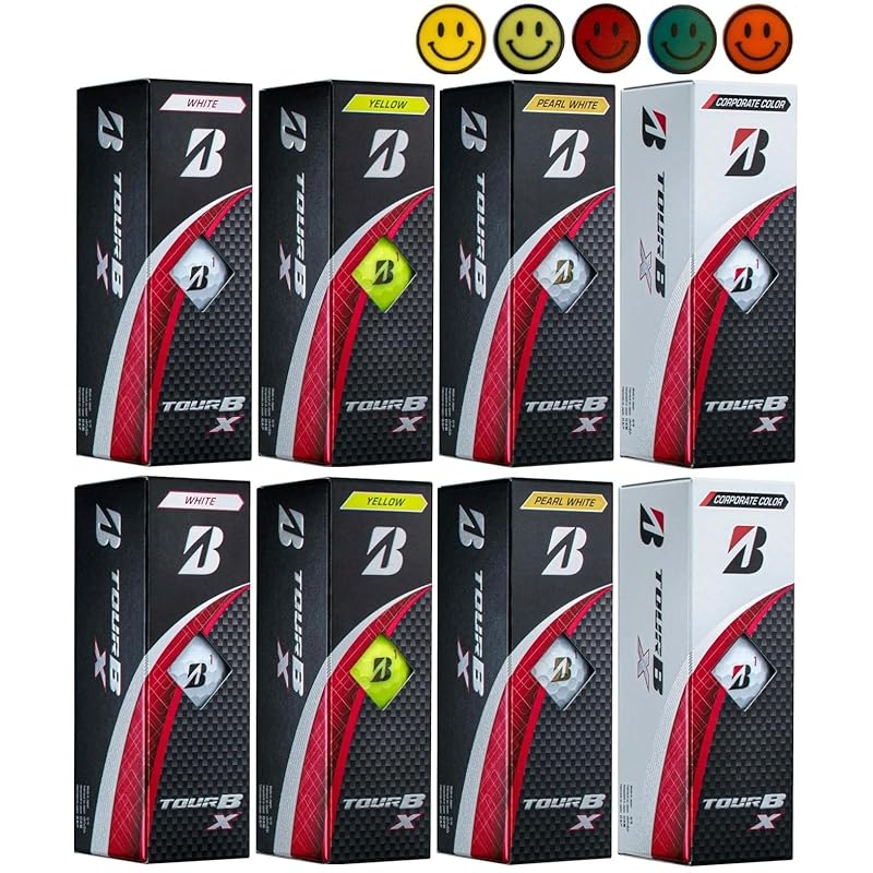 

golf ball TOUR B X XS 2024 model multi color with ball mark (X_2 dozen)