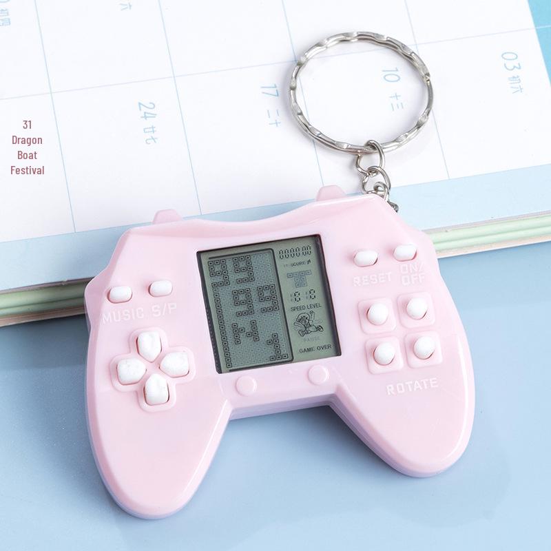 Mini Retro Tetris Handheld Game Console Keychain