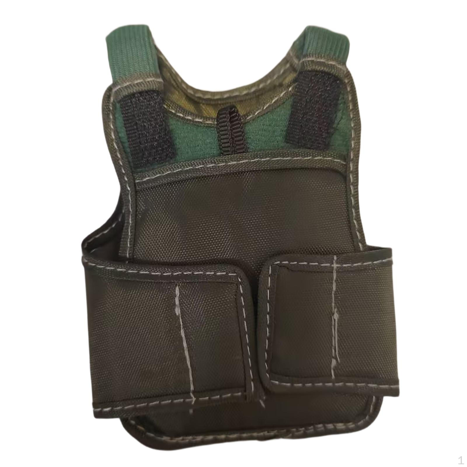 

1/6 Мужская фигурка Жилет, Кукольный жилет Модель, Миниатюрное действие для 12 дюймов зелёный