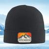 New Colorado Mountain Sunset Elevation Design Logo Unisex Women Unisex Knitted Hat Beanie Pullover Cap Winter Thermal Warm Christma