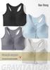 Plus Size Shockproof Zipper Sports Bra for High-Intensity Running and Yoga