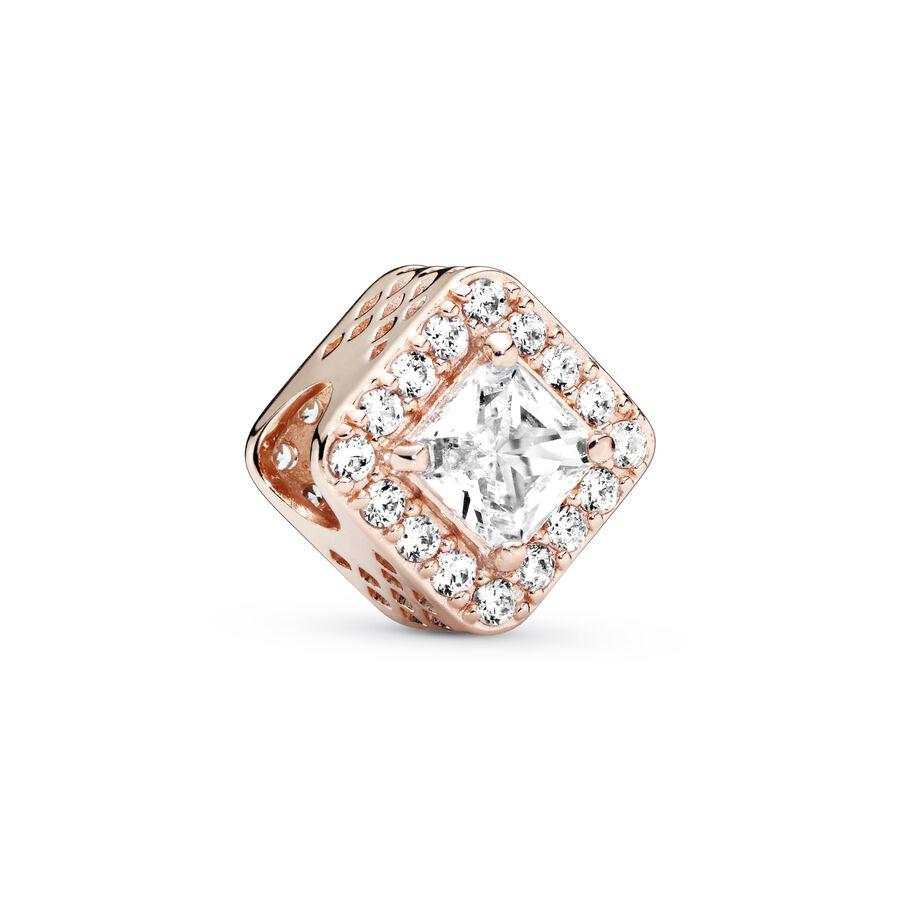 Miniso Sparking Rose Gold Plated Charm Bead Charms Dangle Authentic Compatible With copper Bracelets Necklaces Bead Ideal For Diy Jewellery Women Gift