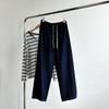 [Thin and light denim] New high-waisted drawstring denim wide-leg pants women's loose pants casual pants floor-mopping trousers