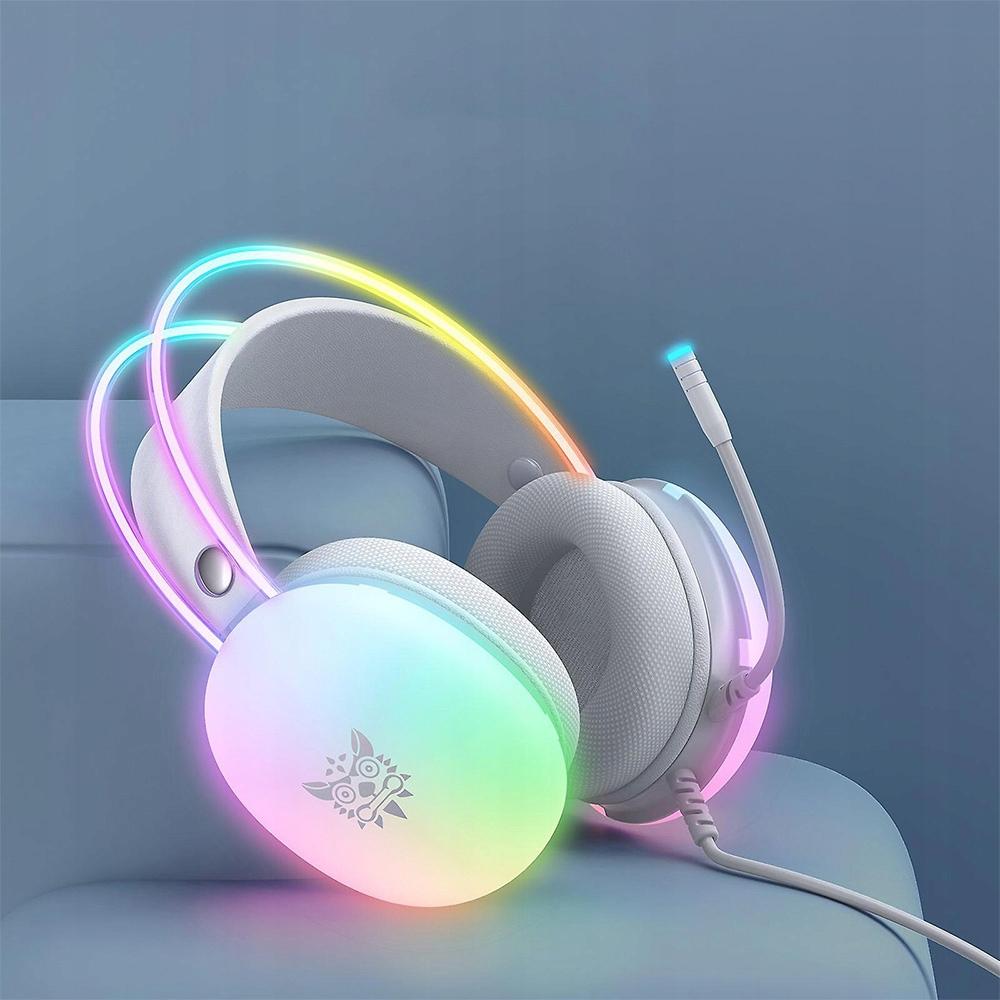 Onikuma słuchawki gamingowe z mikrofonem RGB X25