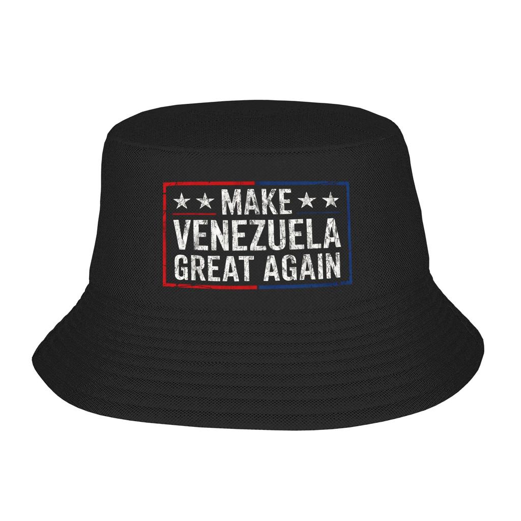 Venezuela Coat Of Arms Bucket Hat Unisex Travel Venezuelan Sun Hats Fashion Packable For Outdoor Sport Fishing Hats Dropshipping