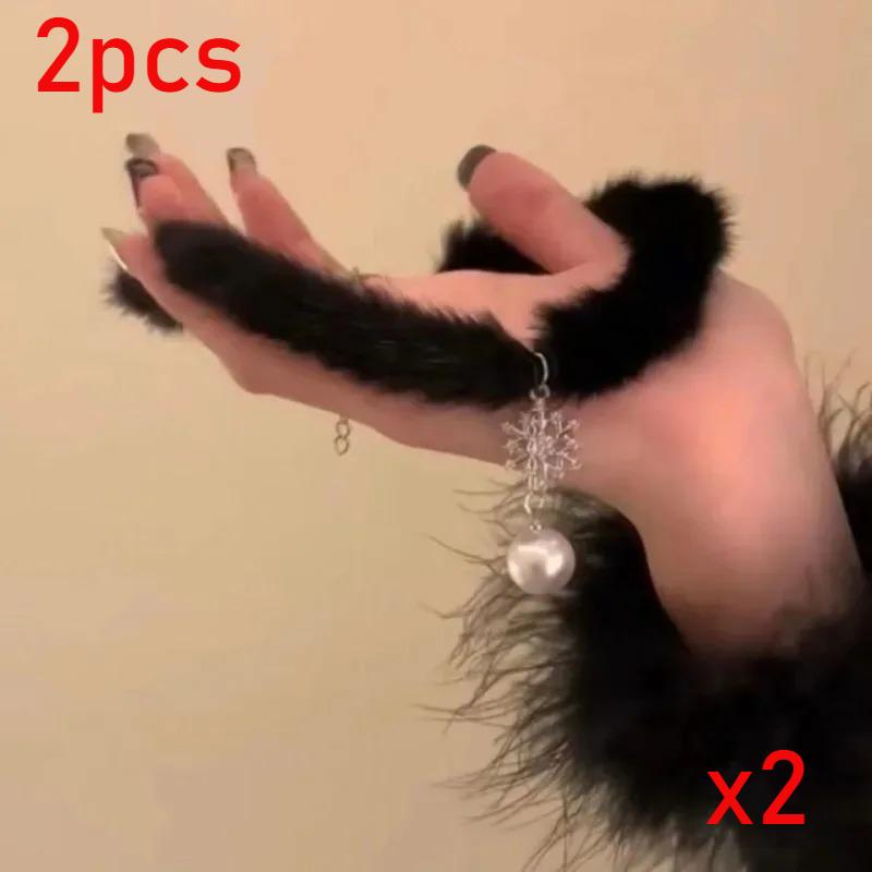 

Женский чокер из плюшевого бархата с жемчужиной-снежинкой - элегантное гламурное ожерелье до ключиц для вечеринки/клуба, Рождества и вечернего платья, подарок