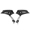A Pair of Universal Motorcycle Motorbike Modified Accessories Rear View Rearview Mirror(Black)