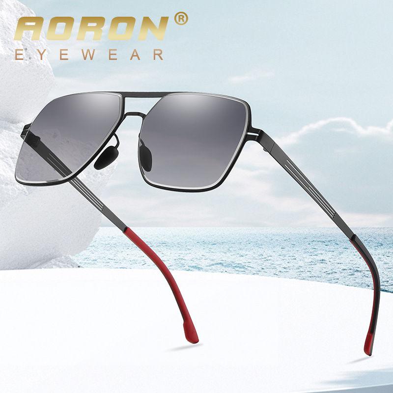 AORON Fashion Sunglasses for Men Women UV400 Anti Glare Glasses Gradient Color Driving Fishing Eyeglasses