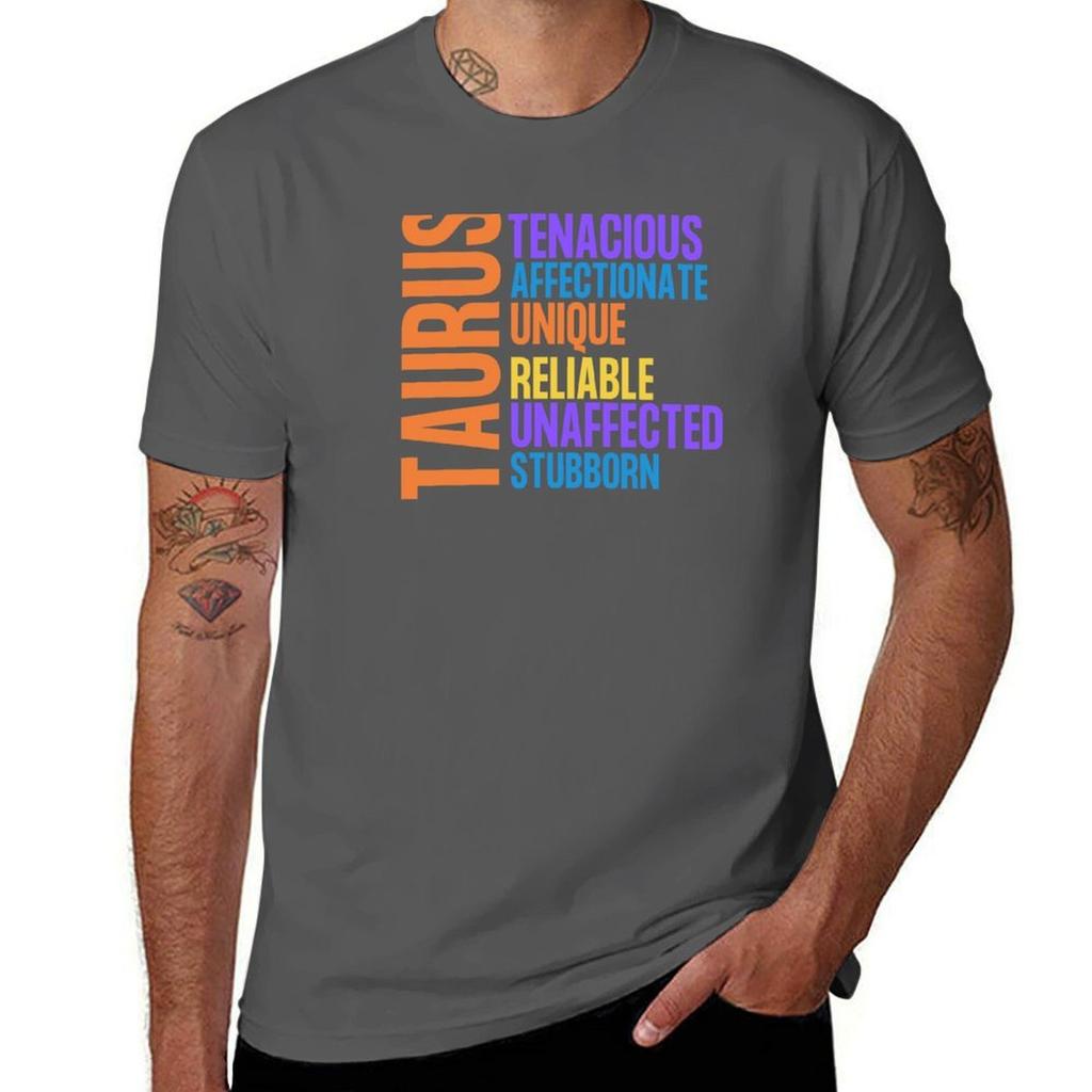 Zodiac Sign Taurus Tshirt Sporty Breathable Short Sleeve Tshirt