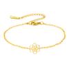 LIKGREAT Flower of Life Bracelet Vintage Bracelets for Women Men Fashion Charms Sacred Geometry Jewelry Gifts