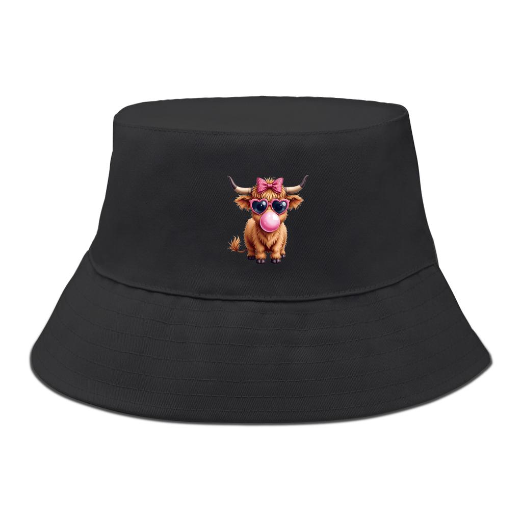Lovely Small Yaks Bucket Hat Unisex Stylish Bucket Hats Suns-Protect Bucket Hat Woman Solid Color Sun Hat Perfect For Daily Wear