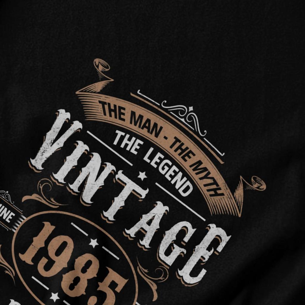 Men T Shirt 1985 40th Birthday Vintage Summer Y2K Graphic Tees Unisex Clothing T Shirts