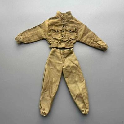 2x 1/6 Male Uniform Outfit,Doll Clothing Set,Miniature Clothing, Mini Jacket and Pants Model, for