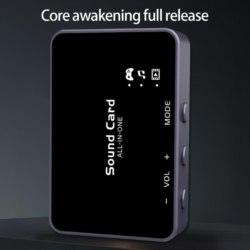 Professional Portable Sound Card Type C Docking Station With Virtual 7.1 Surround For PC Laptop And Mobile Devices