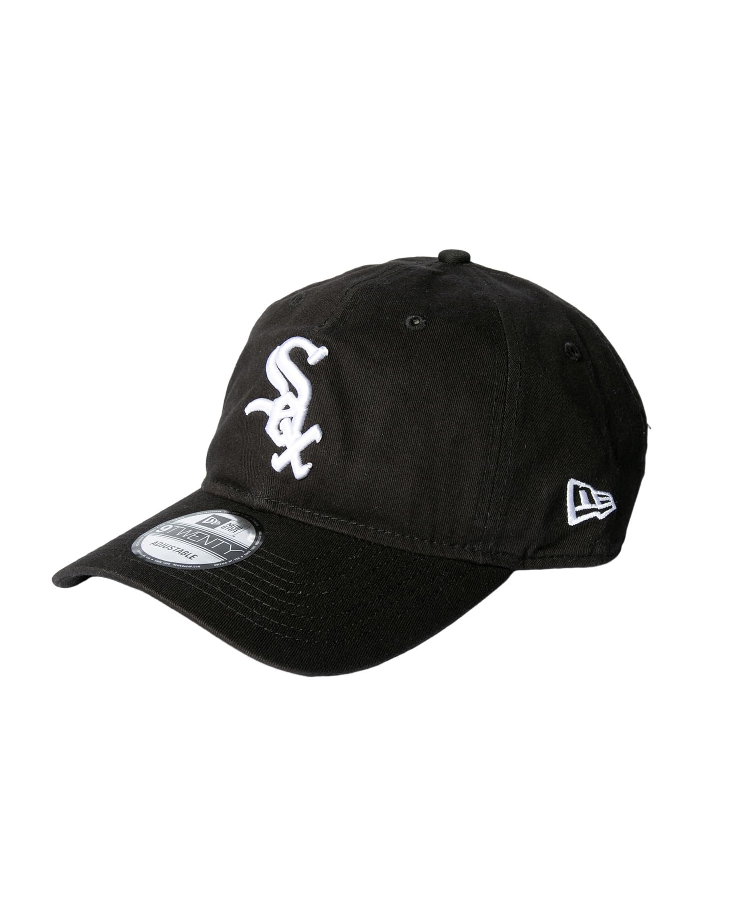

New Era 9TWENTY Black White Cap x Free & (Black White, Size)