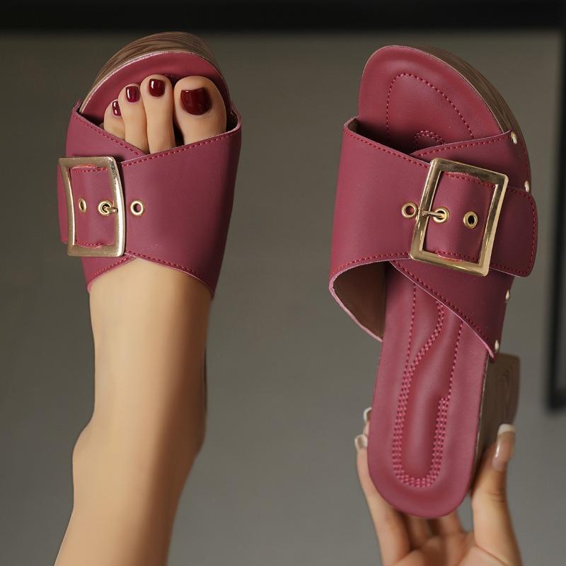 Nowe Damskie Buty na Wysokim Obcasie Międzynarodowe Duże Rozmiary Obcas Blokowy Modne Codzienne Sandały