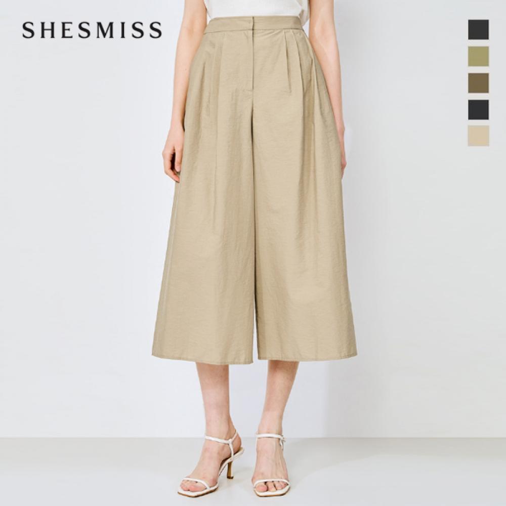 

She S miSS Pin Tuck Back Banding Culotte pantS SwwSlo21710 dark gray/55