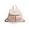 Floral Canvas Small Fresh Backpack Early Spring Large Capacity Campus College Student Small Schoolbag