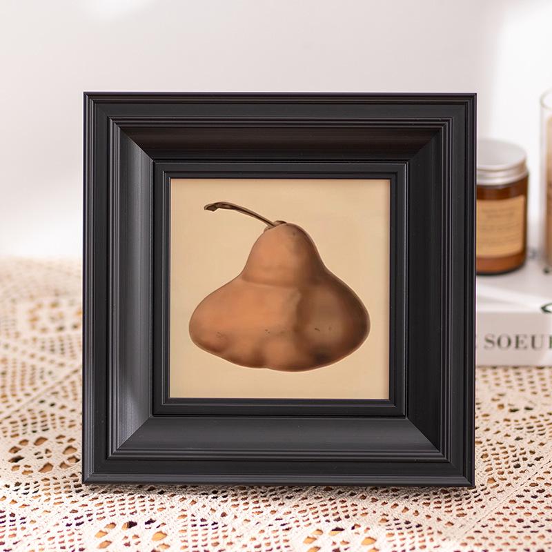 Klassisk amerikansk retro fotoram i harts för bord eller vägg - Perfekt för vardagsrum och sovrum