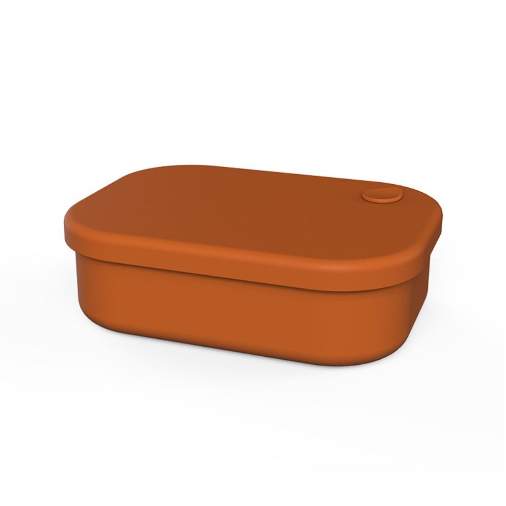 BPA-free Silicone Lunch Box 4 Compartments Food Storage Container Microwave Safe Lunch Box  Picnics
