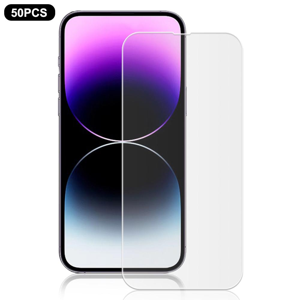 

MOCOLO 50Pcs For iPhone 13 Pro Max Screen Protector Anti-Scratch Clear Tempered Glass Film Type A