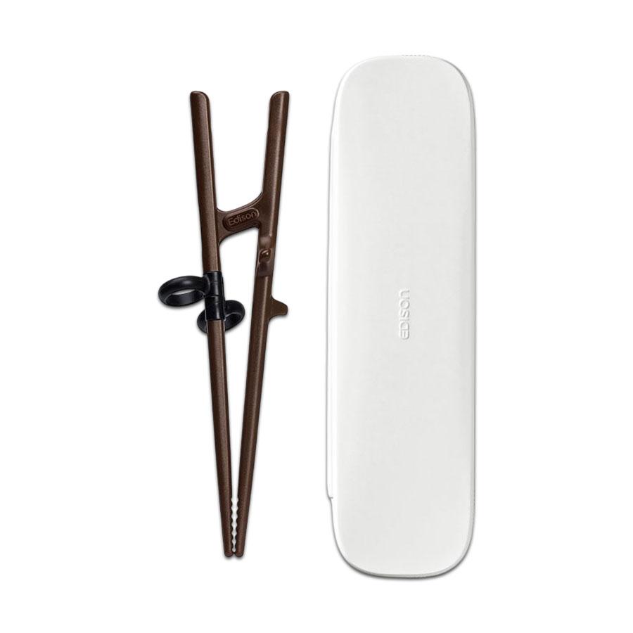 Edison Adult Training Chopsticks Case Set (Right-Handed) Chopsticks + Case Set