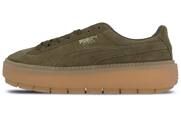 PUMA Suede Platform Trace Olive Night Women s 365830-03 37.5