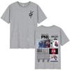 PNL Album Cantante Rap Francese Modello Stampato T-shirt Le Monde Chico T-shirt Estiva Hip Hop Moda Casual Street Wear Unisex