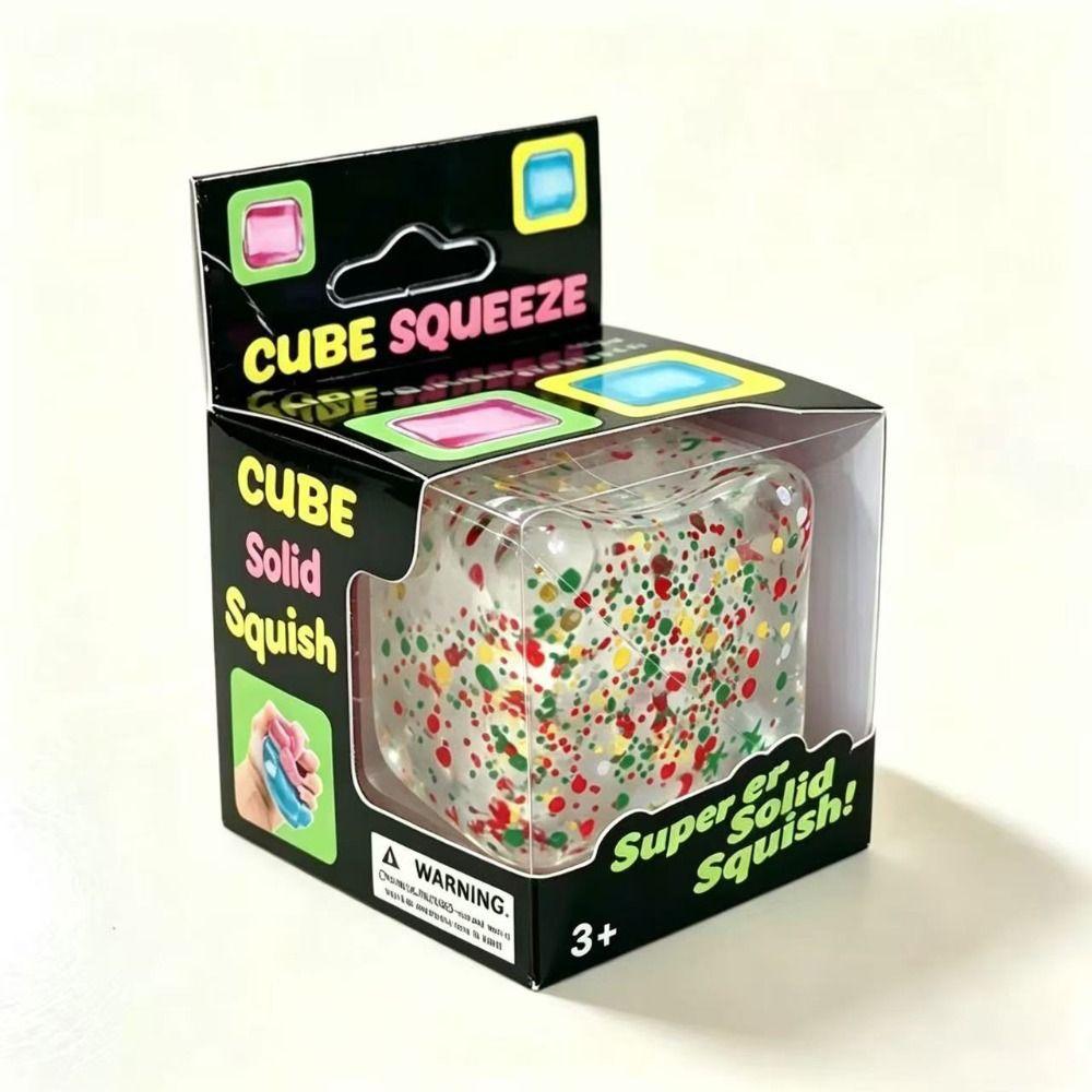 Anti-Stress Stress Cube Pinch Toy Slow Rising Square Shape Squeeze Toy Party Favors