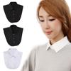 Round Neck Cotton Fake Collar Blouse Detachable Collar Lapel False Blouse Top Shirt False Tie