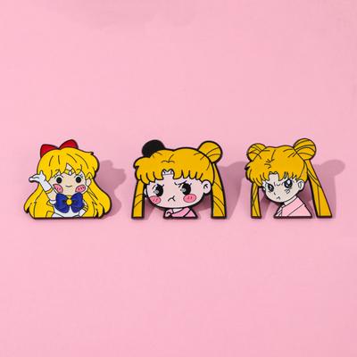 Sunman Character Sailor Moon Metal Badge Moon Hare Sailor Moon Alloy Oil Drop Brooch
