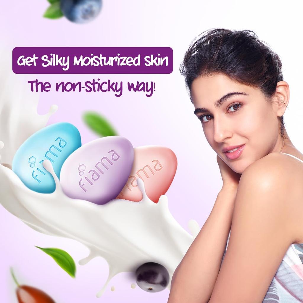 Fiama Moisturizing Soap Bars Celebration Pack 125g X5 Japanese Hokkaido Milk Berries Hydrating Skin Care Gift Set