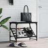 VidaXL Black Shoe Rack 60x30x45 Cm Engineered Wood 833413