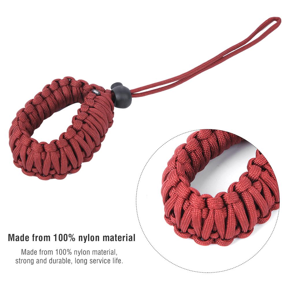 Large Size Camera Lanyard Strap Anti Lost Anti Broken Digital Camera Wrist Band(Red )