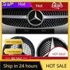 UCPFD1 C200 E200 New 2025 For Mercedes Benz 1X·3D ABS Car Front Grille Badge Cover Star Logo Grid Hollowed-out Label for Mercedes Benz