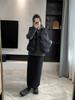 Spring Arrives Early: 2024 A/W Korean High Waist Wool-Blend Slit Midi Skirt