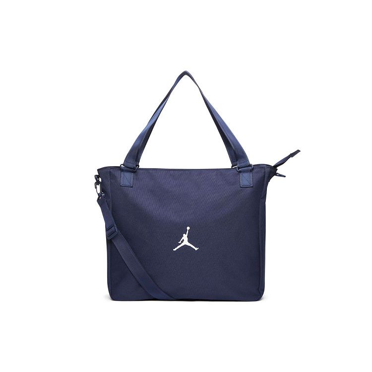 Jordan Basic Sports Leisure Large Capacity Crossbody Tote Bag Unisex tote bags Navy-Blue DM0520-410 Navy Blue