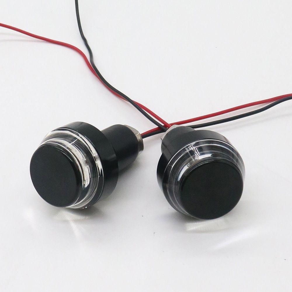 Nuovo 1 paio impermeabile moto bici LED indicatori di direzione lampeggiante indicatore di luce ambra lampadina lampada laterale barra E